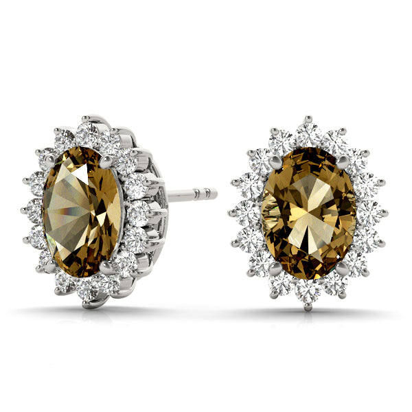 Oval Gemstone Earrings · 0.36 ct tw