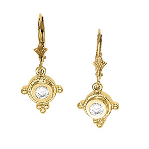 Round Single Stone Diamond Earrings · 0.30 ct tw