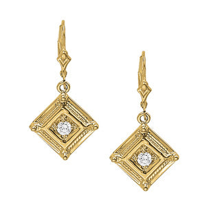 Round Single Stone Diamond Earrings · 0.30 ct tw