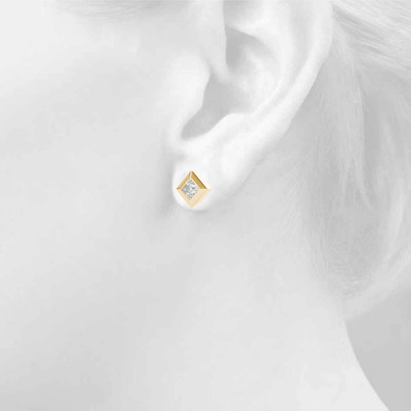 Single Stone Earrings