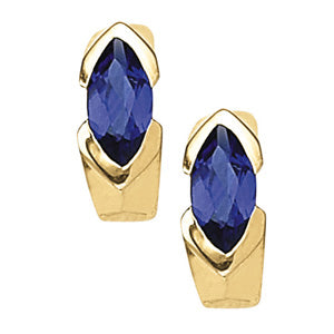 Marquise Gemstone Earrings