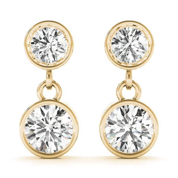 Round Single Stone Diamond Earrings · 0.50 ct tw