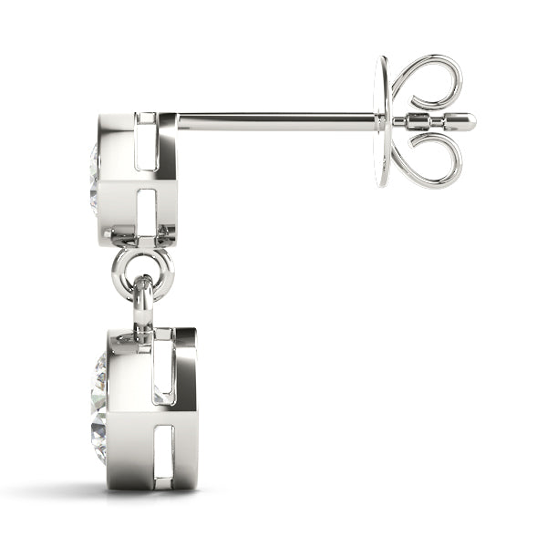 Round Single Stone Diamond Earrings · 1.00 ct tw