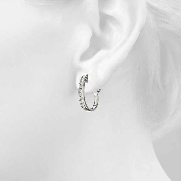 J-hoops Diamond Hoop · 0.48 ct tw