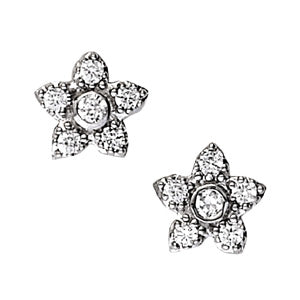 Cluster Diamond Earrings · 0.60 ct tw