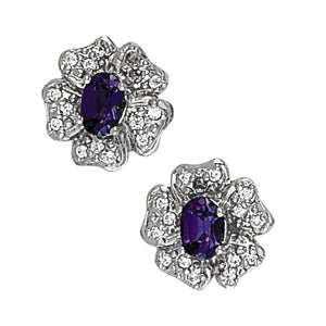 Oval Gemstone Earrings · 0.30 ct tw