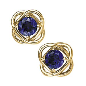 Round Gemstone Earrings · 2.50 ct tw