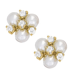 Pearl Gemstone Earrings · 0.64 ct tw