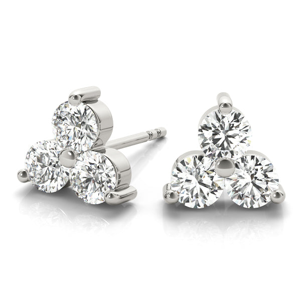Three-Stone Diamond Earrings · 1.50 ct tw
