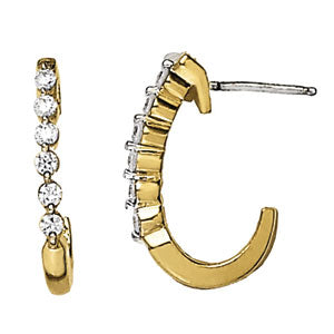 J-hoops Diamond Hoop · 0.36 ct tw
