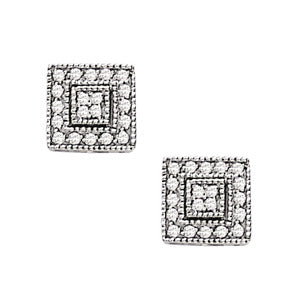 Cluster Diamond Earrings · 0.40 ct tw