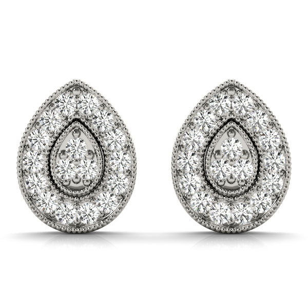 Cluster Diamond Earrings · 0.26 ct tw