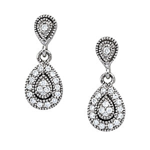 Cluster Diamond Earrings · 0.27 ct tw