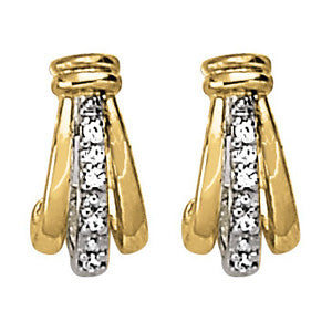 J-hoops Diamond Hoop · 0.06 ct tw