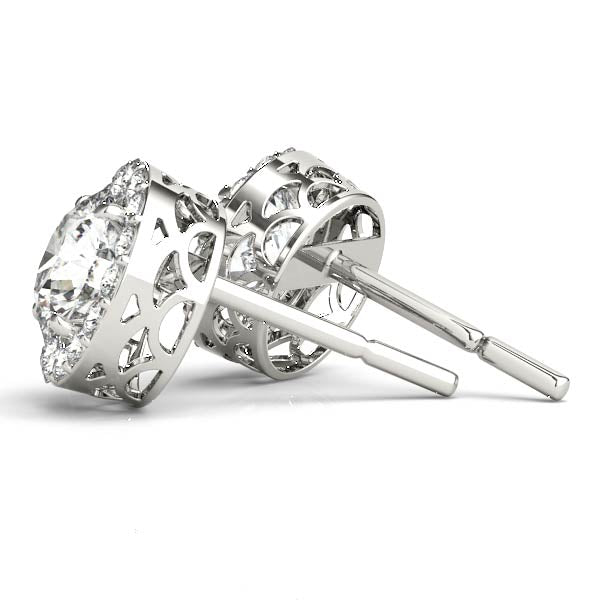 Round Halo Diamond Earrings · 2.80 ct tw
