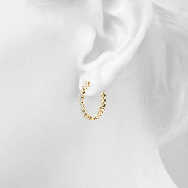 Standard Hoops Diamond Hoop · 1.05 ct tw