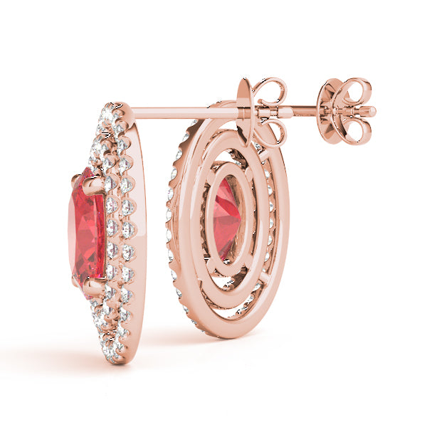 Oval Gemstone Earrings · 0.87 ct tw