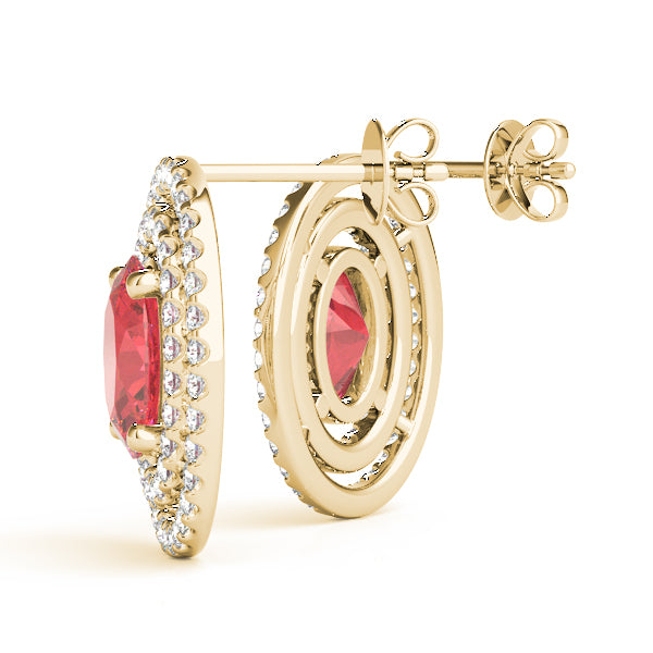 Oval Gemstone Earrings · 0.87 ct tw
