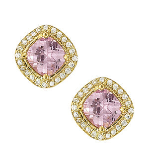 Cushion Square Gemstone Earrings · 0.24 ct tw
