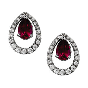 Pear Gemstone Earrings · 0.39 ct tw