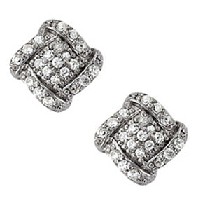 Cluster Diamond Earrings · 0.54 ct tw
