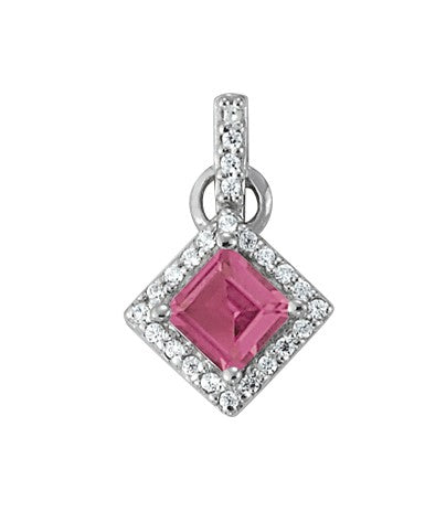Square Cushion Gemstone Earrings · 0.24 ct tw