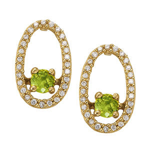 Round Gemstone Earrings · 0.77 ct tw
