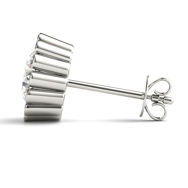 Round Single Stone Diamond Earrings · 0.24 ct tw