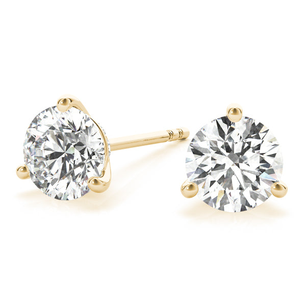 Round Single Stone Diamond Earrings · 0.28 ct tw