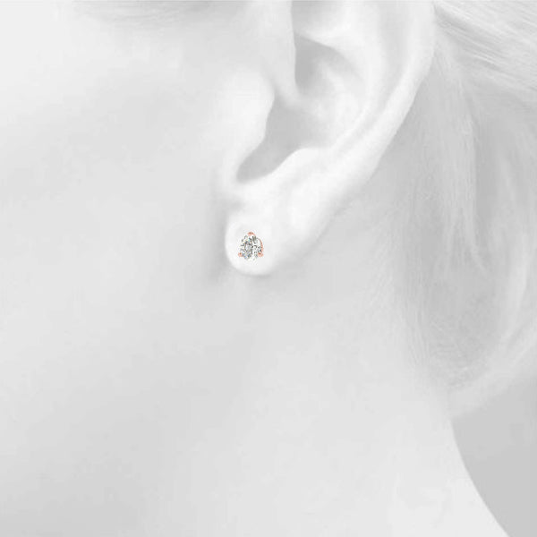 Round Single Stone Diamond Earrings · 0.28 ct tw