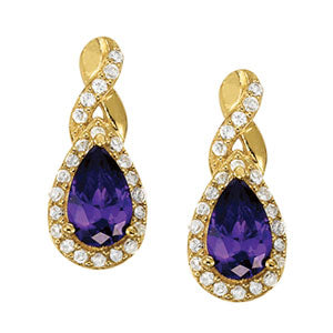 Pear Gemstone Earrings · 0.34 ct tw