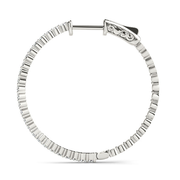 Vault Lock Diamond Hoop · 1.00 ct tw