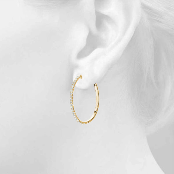 Vault Lock Diamond Hoop · 1.00 ct tw