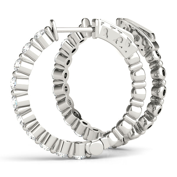 Vault Lock Diamond Hoop · 1.00 ct tw