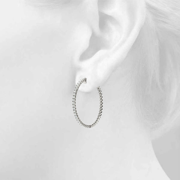 Vault Lock Diamond Hoop · 1.20 ct tw