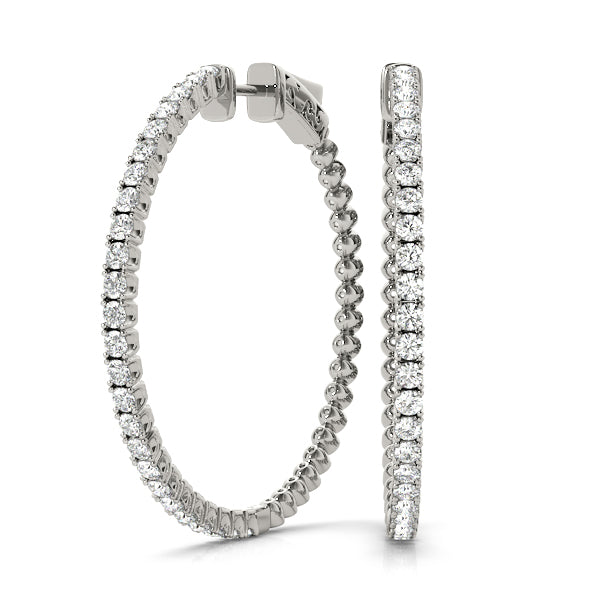 Vault Lock Diamond Hoop · 1.00 ct tw