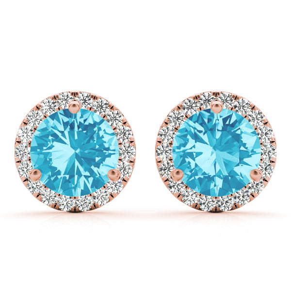 Round Halo Diamond Earrings · 1.76 ct tw