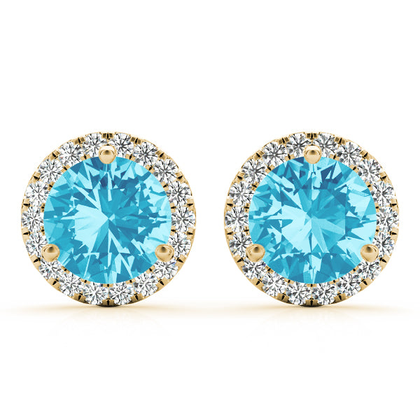Round Halo Diamond Earrings · 1.76 ct tw