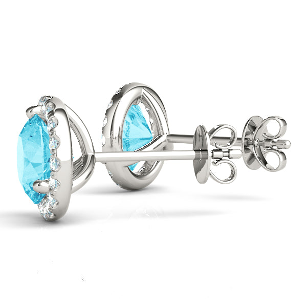 Round Halo Diamond Earrings · 2.73 ct tw