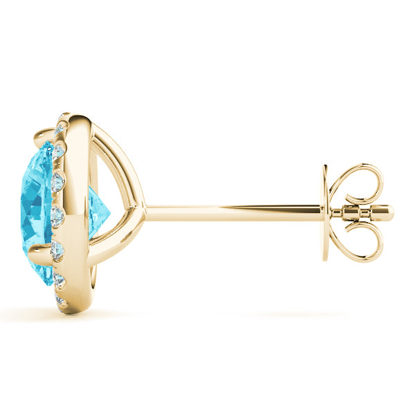 Round Halo Diamond Earrings · 1.76 ct tw