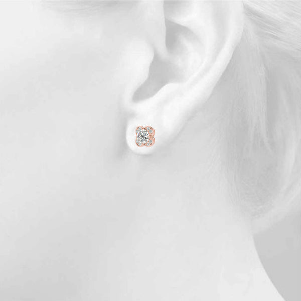 Round Fashion Diamond Earrings · 0.56 ct tw