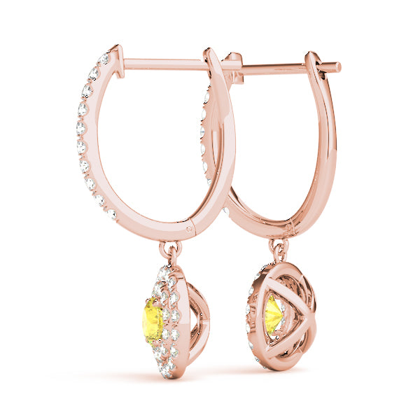 Round Halo Diamond Earrings · 2.61 ct tw