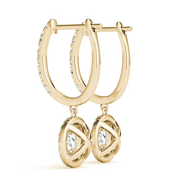 Round Halo Diamond Earrings · 2.61 ct tw