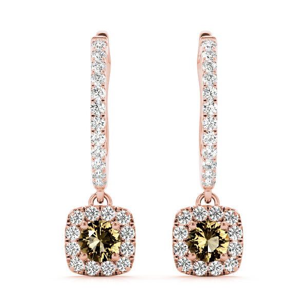 Round Halo Diamond Earrings · 1.62 ct tw