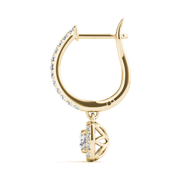 Round Halo Diamond Earrings · 2.30 ct tw