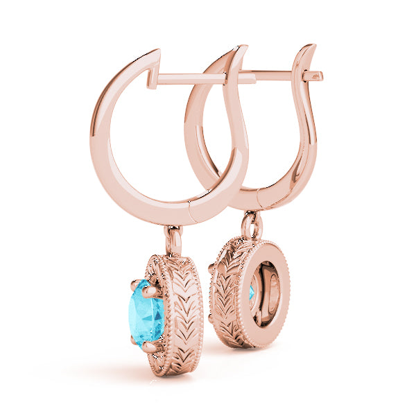 Round Single Stone Diamond Earrings · 0.50 ct tw