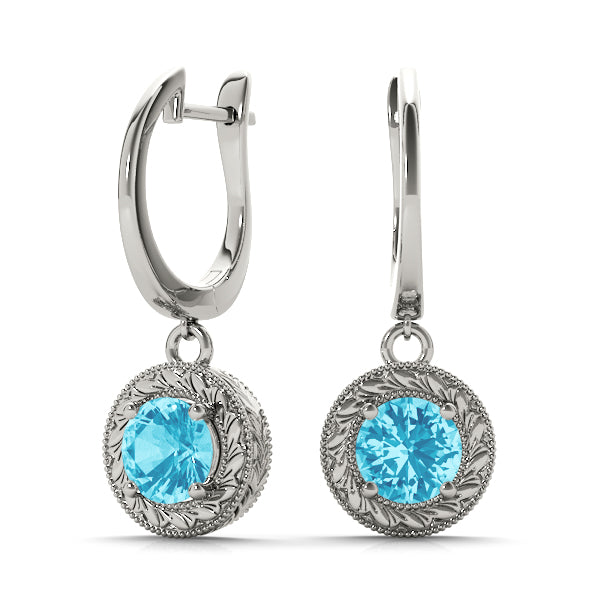 Round Single Stone Diamond Earrings · 0.50 ct tw