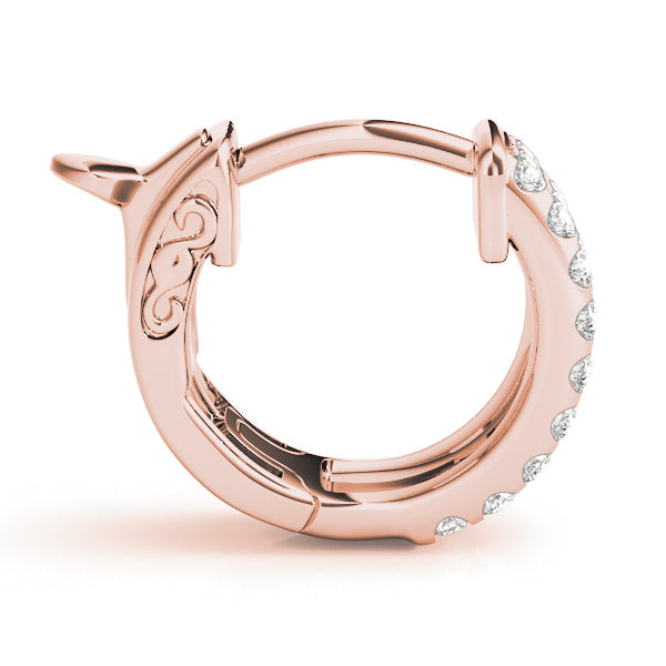 0.5 Inch 3 Row Flat Diamond Hoop · 0.54 ct tw