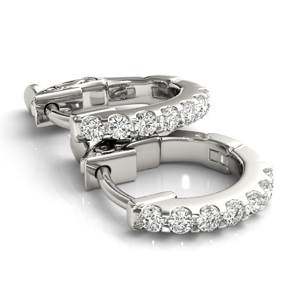 0.5 Inch 1 Row Diamond Hoop · 0.28 ct tw