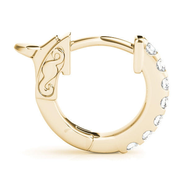 0.5 Inch 1 Row Diamond Hoop · 0.28 ct tw
